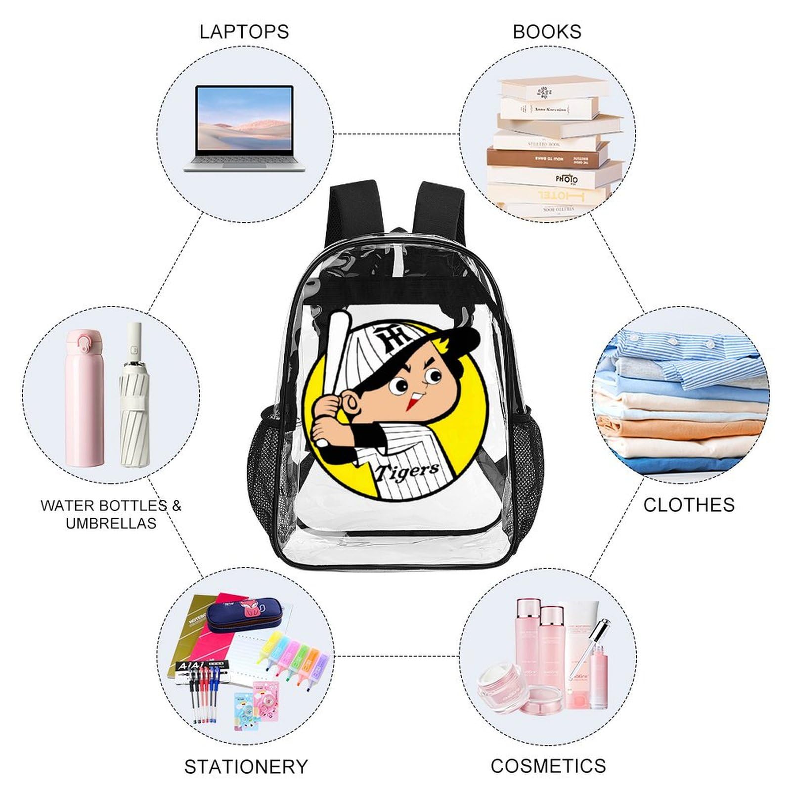 阪神タイガース バックパック 透明ポケット付き Amazon.co.jp: バックパック 阪神タイガース 2023 リーグ優勝